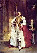John Singer Sargent carrying the Sword of State at the coronation of Edward VII of the United Kingdom painting